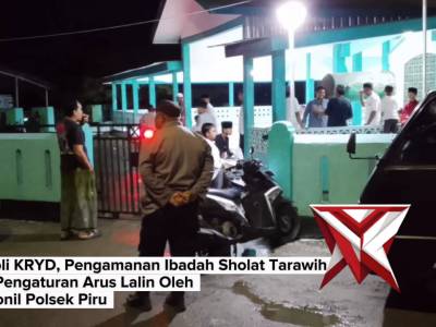 PATROLI KRYD DAN PENGAMANAN IBADAH SHOLAT TARAWIH PERSONIL POLSEK PIRU
