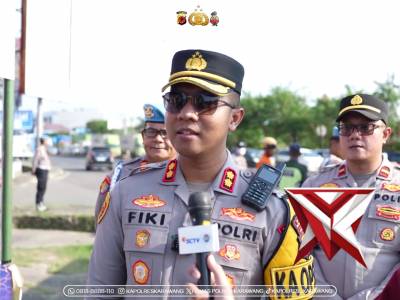Kapolres Karawang Melaksanakan Live Report Mengenai Arus Lalin Jalur Pantura Karawang