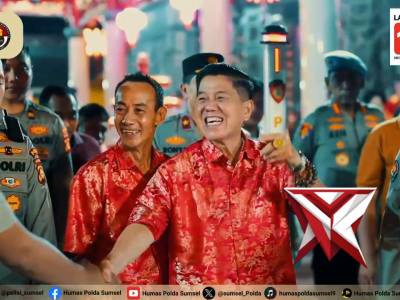 Kapolda Sumsel Tinjau Keamanan Tempat Ibadah Imlek 2577 Kongzili di Palembang