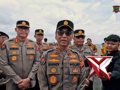 Kapolda Sumsel Melaksanakan Pengecekan Jalur Tol Kapal Betung