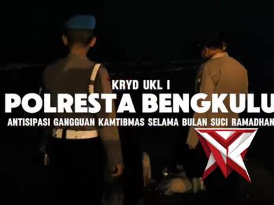 Giat KRYD UKL I Polresta Bengkulu, 40 Personel Siap Amankan Kota, Intensifkan KRYD, Situasi Kamtibma - PoliceTube