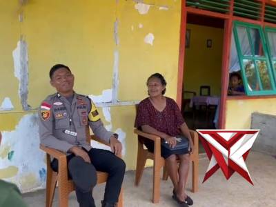 Bhabinkamtibmas polsek kisar melaksanakan kegiatan sambang ke rumah warga binaan