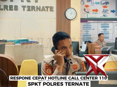 RESPON CEPAT HOT LINE CALL CENTER 110 SPKT POLRES TERNATE