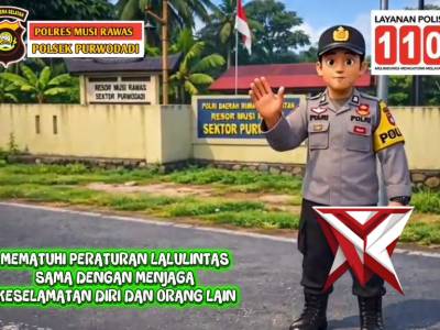 Mematuhi peraturan lalu lintas