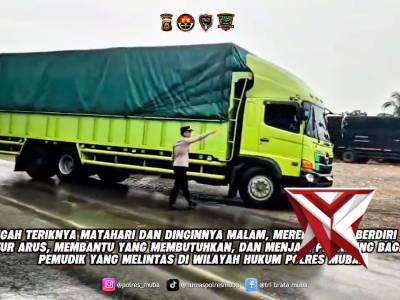PERSONEL POLRES MUBA MENGATUR JALINTIM TANPA LELAH UNTUK MASYARAKAT 3