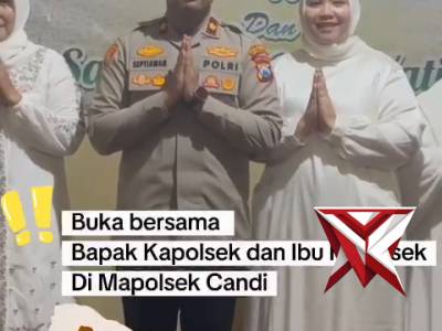Buka bersama dan Santunan anak Yatim di polsek Candi