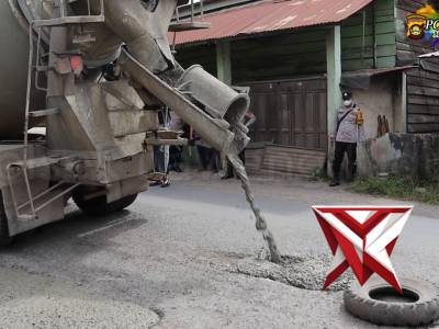 Dukung program Gerakan Indonesia ASRI (Aman, Sehat, Resik, Indah), jajaran Polsek Lawang Kidul melak