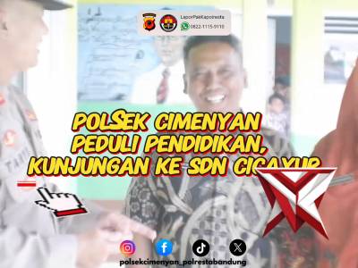 Polsek cimenyan peduli pendidikan