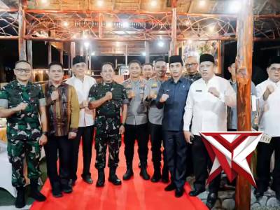 KAPOLRES OKI TEMUI PETINGGI TNI SUMSEL DI KODIM OKI