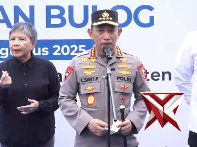 Kapolri Hadiri Kick Off GPM Serentak se-Indonesia, 2.424 Ton Beras SPHP Disalurkan ke Masyarakat