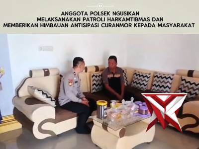POLSEK NGUSIKAN HIMBAUAN WASPADA CURANMOR
