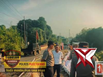Kapolres Musi Rawas Pimpin Survey Jembatan dan Penambalan Jalan Berlubang Jelang Arus Mudik