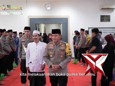 Kapolres Probolinggo beserta jajaran melaksanakan kegiatan buka puasa bersama