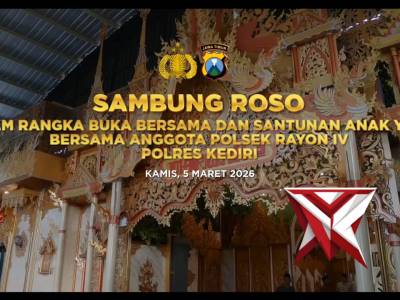 Kapolres Kediri Gelar Buka Puasa Bersama Jajaran Polsek Zona 4 dan Santuni Anak Yatim