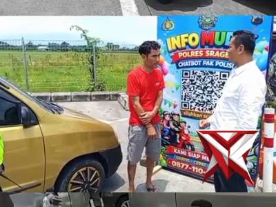 Gerak Cepat Pamatwil 3 Polres Sragen, Pemudik Pecah Ban Berhasil Ditangani di Tengah Padatnya Arus