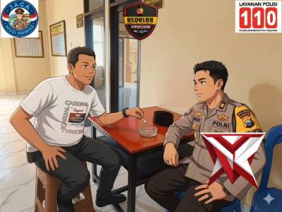 Polsek Stl Ulu Terawas Polres Musi Rawas Polda Sumsel, Memberikan Himbauan Kamtibmas