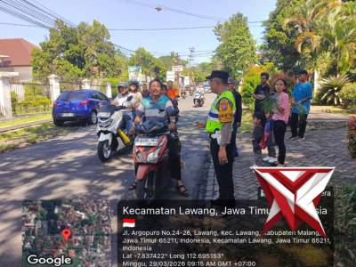 Pengamanan Acara Ibadah Menjelang Paska Minggu Palma di Gereja Katolik "Santa Perawan Maria