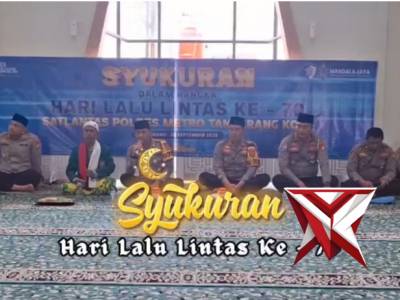 SYUKURAN HARI LALU LINTAS KE-70