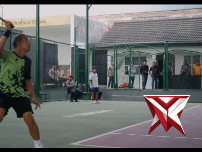 Final Turnamen Tenis Lapangan Piala Kapolres Kediri 2026 Berlangsung Meriah