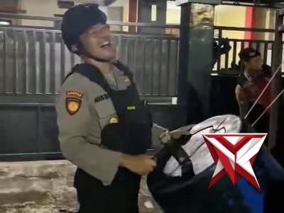 Sat Samapta Polres Tuban melaksanakan patroli dini hari