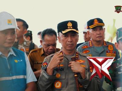 Kapolda sumsel cek jalur arus mudik tol keremasan sampai betung