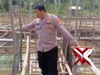 Kanit Binmas Polsek Jejawi cek ketahanan Pangan Milik warga Desa Jejawi OKI