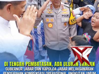 Kapolda Jabar Dampingi Gubernur Serahkan Kompensasi Operasional Angkutan Umum Wilayah Cipanas

Guber