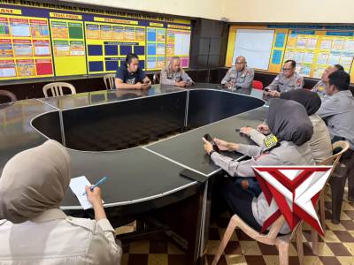 Kegiatan APP Pagi dipimpin langsung oleh Kapolsek Lawang. Menyamakan persepsi dan memperkuat sinergi