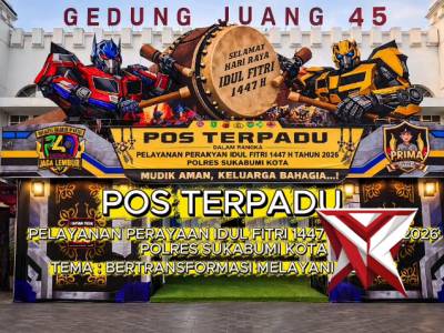 Pos terpadu gedung juang polres sukabumi kota pelayanan perayaan idul fitri 2026