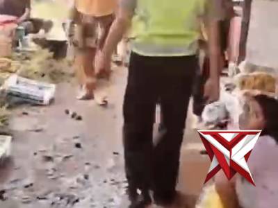 Patroli Monitoring Anggota Polsek Lais Di Pasar Menjelang Bulan Ramadhan