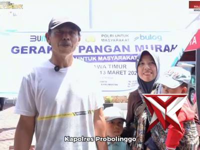 POLRES PROBOLINGGO MELAKSANAKAN GERAKAN PANGAN MURAH POLRI UNTUK MASYARAKAT - PoliceTube