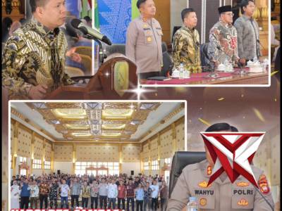 Kapolres Sambas menghadiri kegiatan Rapat Koordinasi pelaksanaan program Makan Bergizi Gratis