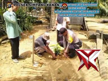 green policing oleh polsek simpang kanan