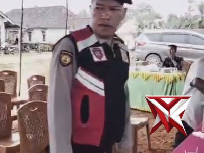 Pengamanan pemilihan RT di kelurahan bangun jaya