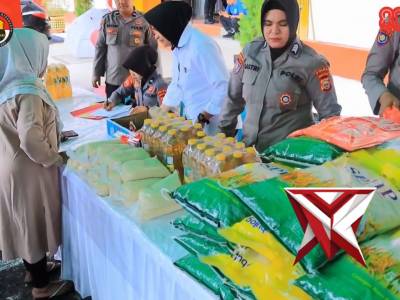 POLDA MALUKU UTARA GELAR GERAKAN PANGAN MURAH