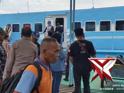 Giat PAM Kedatangan kapal penumpang KMP Express Bahari 3F situasi Aman terkendali