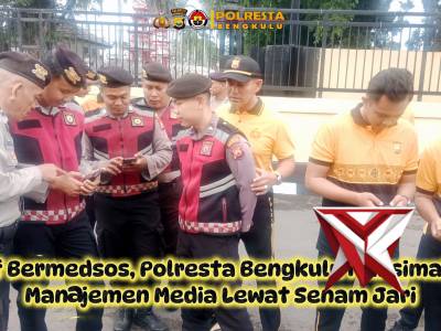 Aktif Bermedsos, Polresta Bengkulu Maksimalkan Manajemen Media Lewat Senam Jari

Kota Bengkulu, bert
