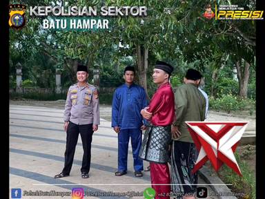 kegiatan pengamanan sholat idul fitri oleh polsek batu hampar