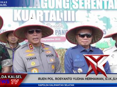 Polda Kalsel berhasil panen sebanyak 700 ton jagung