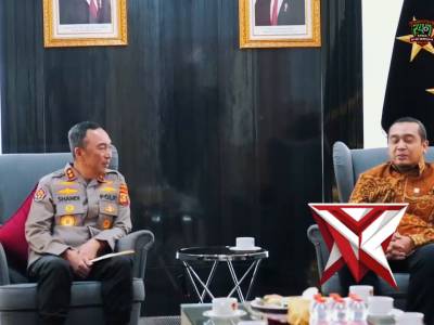 Kapolda Sumatera Selatan Irjen Pol Dr. Sandi Nugroho menerima audiensi jajaran pimpinan PLN UID S2JB