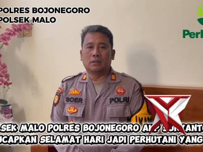 Kapolsek malo Akp Suryanto, S.H. Mengucapkan Hari jadi Perhutani yang ke 65 - PoliceTube