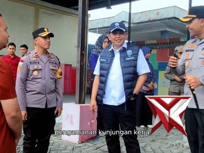 Kapolres Ngawi memimpin langsung pengamanan kunjungan kerja Menteri Lingkungan Hidup/Kepala BPLH RI