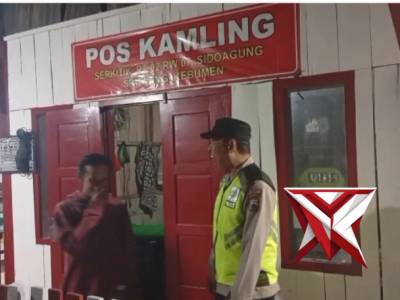 Sambang kamtibmas anggota Polsek Sruweng polres Kebumen
