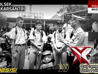 Polsek Lakarsantri lakukan sosialisasi hallo polisi 110 - PoliceTube