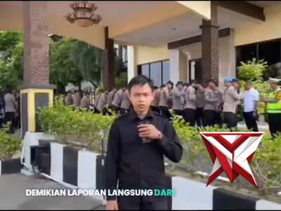 pel pagi gabungan dan Halal Bihalal personel Polda Kepri digelar di Lapangan Bhayangkara - PoliceTube