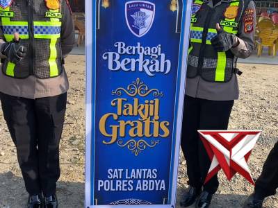 BERBAGI BERKAH TAKJIL GRATIS POLRES ABDYA