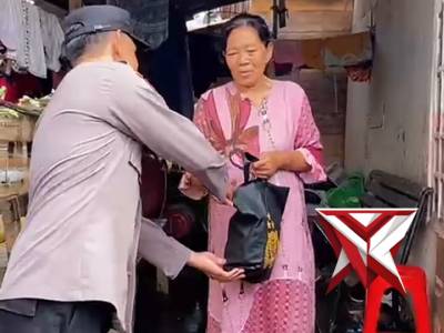 Polsek sungai lilin laksanakan giat Jum'at berkah