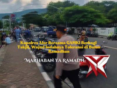 Kapolres alor bersama GAMKI berbagi takjil, wujudkan toleransi di bulan ramadhan