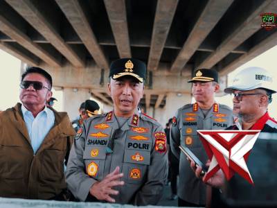 PENGECEKAN TOL KAPAL BETUNG OLEH BAPAK KAPOLDA SUMSEL