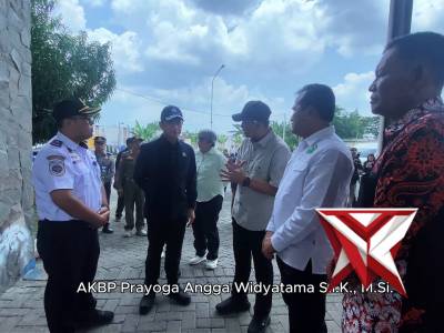 Kapolres Ngawi memimpin langsung pengamanan kunjungan kerja Menteri Lingkungan Hidup/Kepala BPLH RI